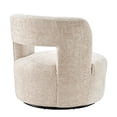 thumbnail image 5 of NPD Furniture Jazzlyn Fabric Swivel Accent Chair in Grenada Cream, 5 of 13