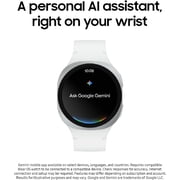 Samsung Galaxy Watch8 44mm Bluetooth Smart Watch, International Version, Silver, White Band