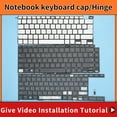 thumbnail image 1 of Replacement for ASUS ZenBook Pro Duo UX581 UX582 Zenbook UX434FAC UX434 UX434F UX433FN keyboard keycap hinge " 3 Keycap, 1 of 5
