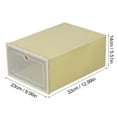 thumbnail image 2 of Foldable Clear Shoes Storage Box Plastic Stackable Shoe Organizer, 2 of 2
