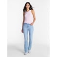 thumbnail image 2 of No Boundaries Ribbed High Neck Tank Top, Women's XXS-XXL, 2 of 5