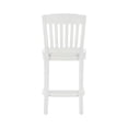 thumbnail image 6 of Linon Mira Wood Commercial Grade Set of Two Counter Stools in White, 6 of 15
