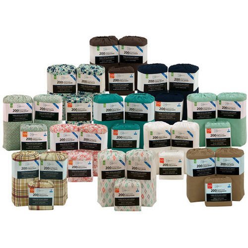 Mainstays 200 Thread Count Full Fitted Classic Mint