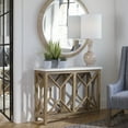 thumbnail image 4 of Uttermost Catali Wood and Stone Top Accent Console Table in Ivory and Oatmeal, 4 of 7