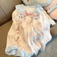thumbnail image 3 of Pijama Kawaii Sanrio Mymelody para niña, ropa de casa, traje de algodón con lazo, Falbala Ins, regalo de Navidad para novia, 3 of 3
