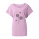 thumbnail image 2 of Gibobby Casual Playera de Manga Corta para Mujer Estampado floral cuello en V algodón casual murciélago manga corta camiseta mujer(Rojo,M), 2 of 4
