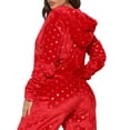 thumbnail image 4 of Mialoley Combinaison de Noël Femme, Pyjama à Capuche en Molleton à Manches Longues, 4 of 5