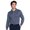 Steel Blue, variant on Monterey Club Men's Pique Long Sleeve Solid Golf Polo Shirt #1051