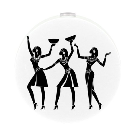 

Plug in Led Night Light with Auto Dusk to Dawn Sensor White Nightlights for Hallway Bedroom Kids Room Kitchen Stairway 2 Pack Abstract Art African Woman