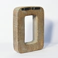thumbnail image 5 of HANDMADE ECO-FRIENDLY "O" WOOD ALPHABET LETTER BLOCK FOR WALL MOUNT & TABLE TOP DÉCOR, Gray Antique Color, Traditional Design, Letter Block For Study Room, Kids Room, Living Room, Hall, Cabin, Offices, 5 of 5