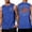 #01 Blue, variant on 4th Of July Tank Tops Men Sleeveless Crew Neck Patriotic Star Print Daily Patriotic Tank Top Lightweight Summer Casual T-Shirts ,L,#01 Blue