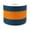 Navy/Orange, variant on Stripe Sport Theme Ribbon Wired Edge, 2-1/2-inch, 10-yard, Navy/Orange