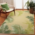 thumbnail image 2 of Liora Manne  Marina Palm Border Indoor/Outdoor Rug Sisal 8'10" x 11'9" 9' x 12' Indoor,Outdoor,Accent Living Room,Kitchen,Patio Tan,Ivory,Green, 2 of 5