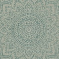 thumbnail image 6 of SAFAVIEH Courtyard Josiah Floral Medallion Indoor/Outdoor Area Rug, 8' x 11', Light Grey/Aqua, 6 of 7