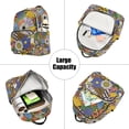 thumbnail image 5 of FORMRS Mini Backpack Purse for Women Quilted Travel Daypack Casual Shoulder Bag, Blue Floral, 5 of 7