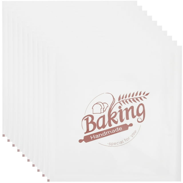 100Pcs Paper Bread Bags Disposable Paper Bags Donuts Wrapping Bags Multi-function Oil-proof Bags