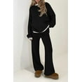 thumbnail image 2 of PRETTYGARDEN Women's 2 Piece Knit Sweater Outfit Casual Long Sleeve Pullover Wide Leg Pants Tracksuit Loungewear Set, 2 of 8