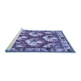 thumbnail image 2 of Ahgly Company Machine Washable Indoor Round Persian Blue Traditional Area Rugs, 7' Round, 2 of 4