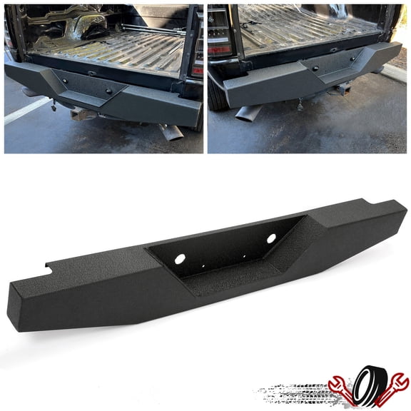 Rear Bumper Black Powder Coated Steel For 1993-2011 Ford Ranger Pickup