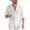 White/linen shirt for men, variant on Eryao Mens Summer Linen Shirts Long Sleeve Button Down Casual Tops Lightweight Solid Color Beach Blouses,Army Green,XL