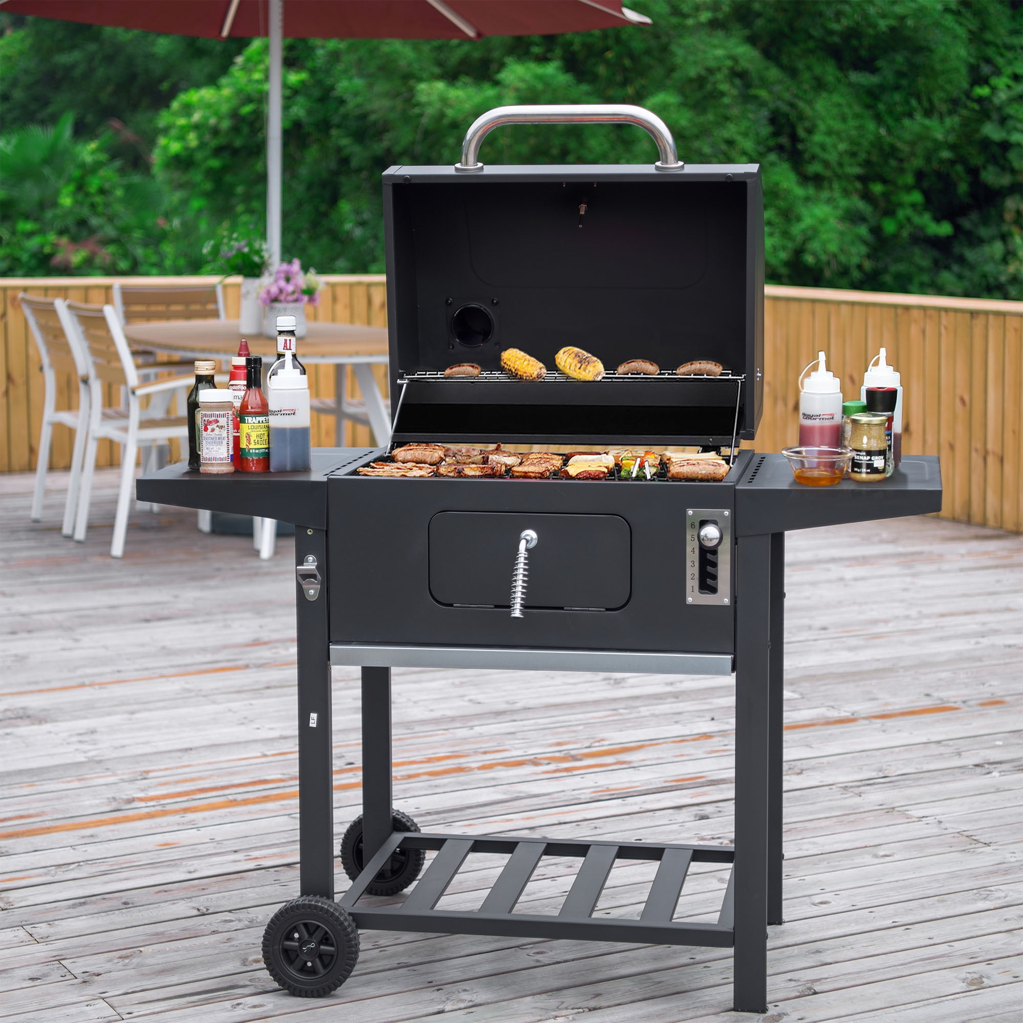 Details about   Royal Gourmet 23-inch Charcoal BBQ Grill Charcoal Outdoor Patio FREE SHIPPING 