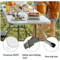 thumbnail image 2 of 6ft Plastic folding table, Small foldable table, Lightweight party table For outdoor, Portable tables folding, white 71in×27.5in×29in, 2 of 6