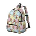 thumbnail image 2 of Highland Cow and Flower Print Backpack for School, Cute School Bag with Adjustable Shoulder Straps and Padded Back, 13.4"x11"x4.7", 2 of 5