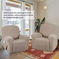 thumbnail image 2 of Stretch Recliner Slipcovers Durable Soft High Stretch Jacquard Sofa Furniture Cover Form Fit Stretch Stylish Recliner Cover/Protector (2 Pack Recliner, Sand), 2 of 7