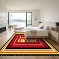 thumbnail image 3 of ODIKA 8'x10' Machine Washable Non-Slip Area Rug, Graphic Red High Traffic Rug with Pad, Red, 1044637, 3 of 8