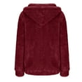 thumbnail image 6 of Diufon Pullover Tops for Women Fall Winter Warm Solid Color Blouses Long Sleeve Drawstring Hoodies, 6 of 6
