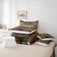 thumbnail image 6 of Homewish Happy Camping 7pcs Bedding Comforter Set for Boys Girls,Retro Rustic Cabin Queen Bedding Sets Super Cozy,Adventure Theme Queen Sheet Sets,Microfiber Bedroom Decor,Reversible, 6 of 8