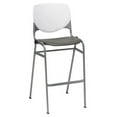 thumbnail image 3 of KFI Studios KOOL Armless Stacking Barstool, White Seat, Navy Back, 3 of 7