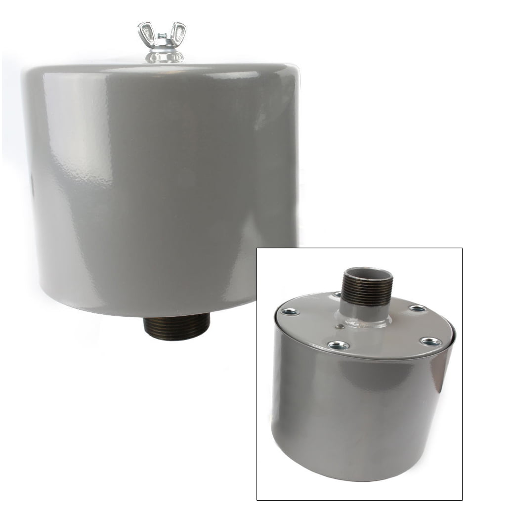 1.25" Inch Air Compressor Intake Filter Silencer Metal Housing Canister U.S.A.