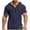 Navy, variant on Jerdar Short Sleeve Hoodies for Men Gym Workout Athletic Hooded Sweatshirts Lightweight Quarter Zip Pullover with Pockets