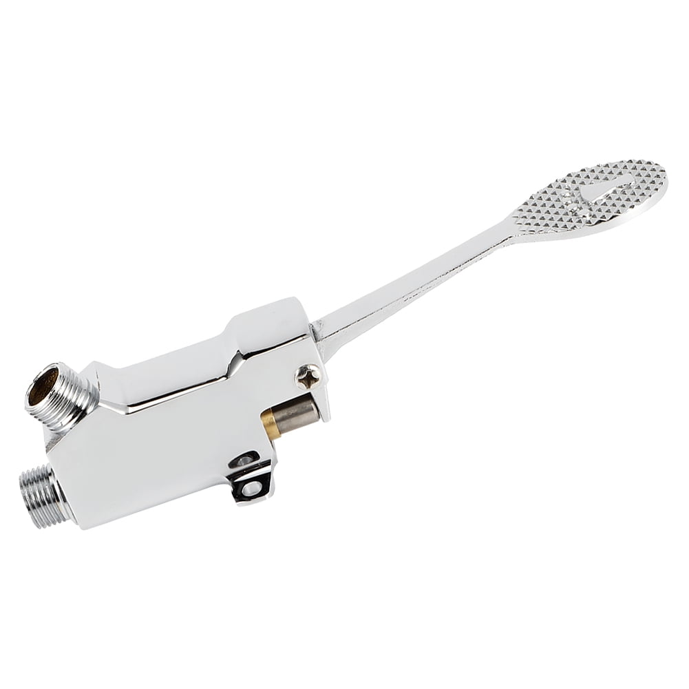 Robinet De Commande à Pédale Pour évier - Entrée/sortie 1/2", En Cuivre Et Acier Inox 304, Idéal Lieux Publics