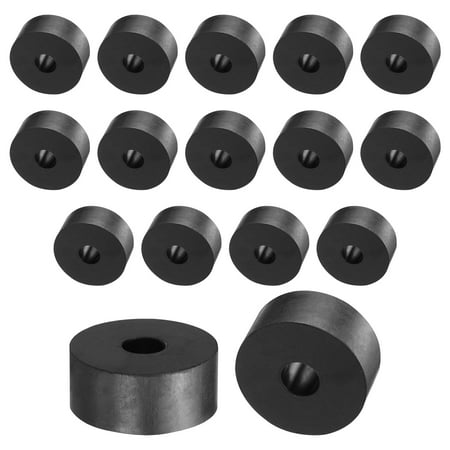 

16 Packs Rubber Spacers 35mm OD 10mm ID 15mm Height Round Anti Vibration Spacer Thick Rubber Washers