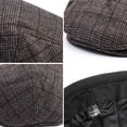 thumbnail image 3 of Gorra tipo boina para hombre, gorra plana, gorra con visera, boina, 3 of 6