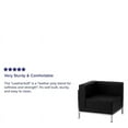 thumbnail image 3 of Flash Furniture HERCULES Imagination Series Contemporary Black LeatherSoft Left Corner Chair with Encasing Frame, 3 of 4