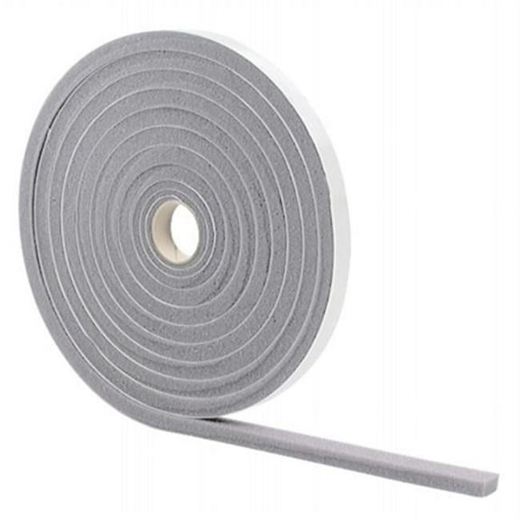M-d Products .25 in. X .5 in. X 17 ft. Gray Low Density Foam Weather Strip