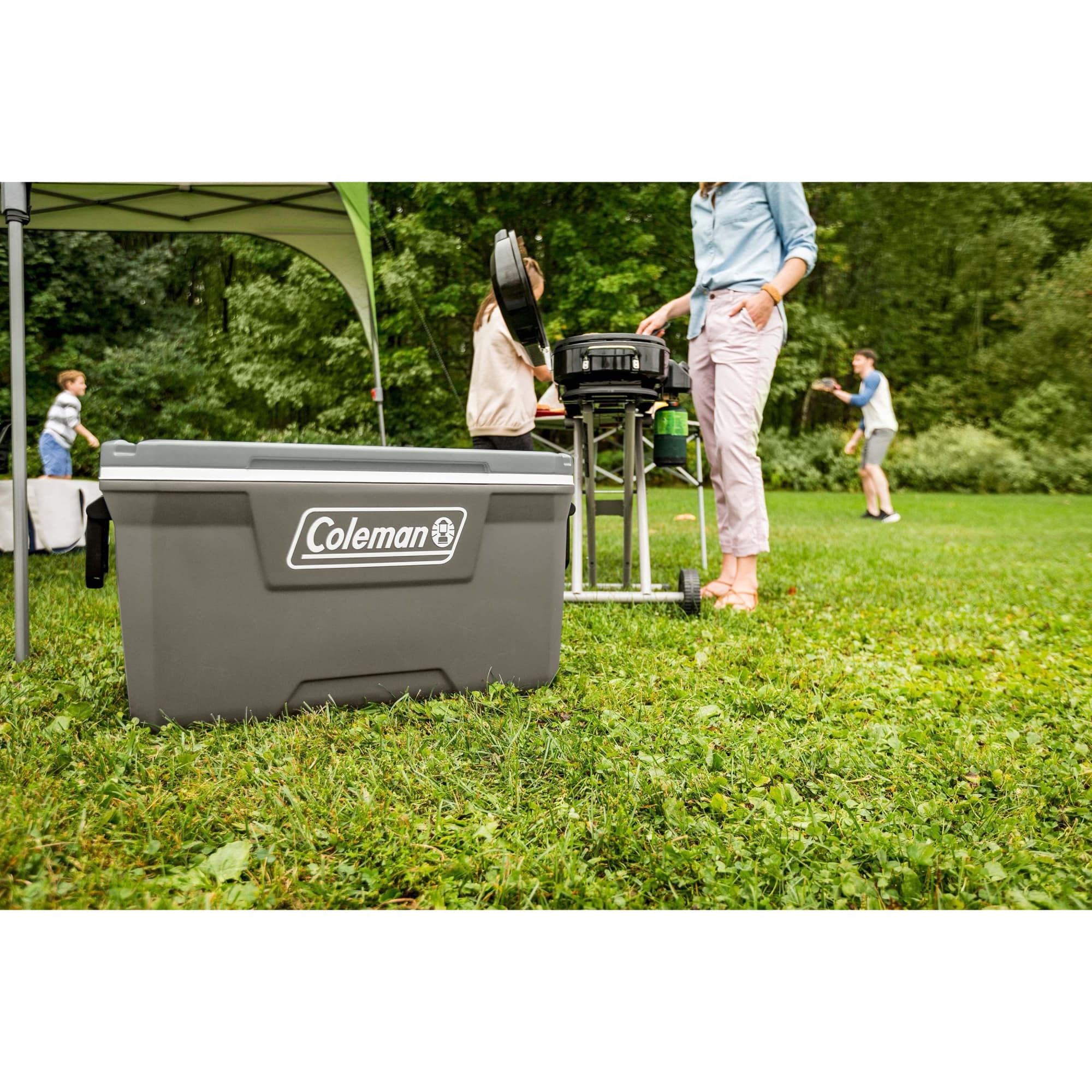 Coleman 316 Series 70QT Hard Chest Cooler, Silver Ash