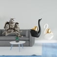 thumbnail image 2 of Figuras de búhos y cisnes, esculturas modernas de animales en cerámica, adornos de mesa, artesanía en resina, ideales para la decoración del hogar, la, 2 of 8