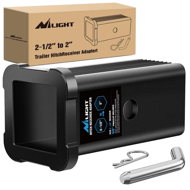 Adaptador receptor para enganche de remolque de 2,5 cm a 5 cm Nilight