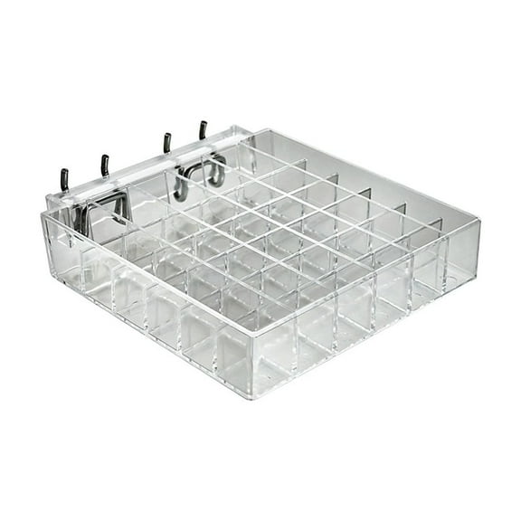 Azar Displays 225551 36-Compartment Tray - square slot .75" Diameter, 2-Pack