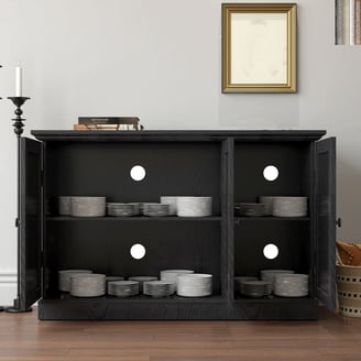 Ikea Glass-door cabinet with 2 doors, pine, gray 14210.26229.1016