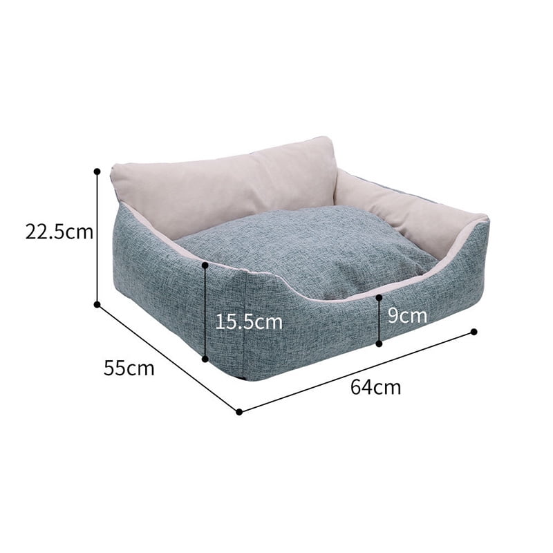 grey puppy bed