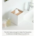thumbnail image 4 of Yamazaki Home Tissue Box Cover - Square, Ash, Steel, Lid, No Assembly, 4 of 7