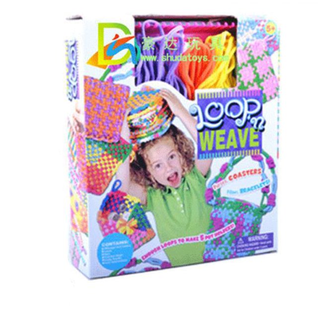 Puzzle Diy Rope Loop Knitting Device Elastic Rope Knitting Toy Childrens