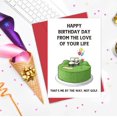 thumbnail image 4 of Tarjeta de cumpleaños divertida de golf para esposo Heollaok, 4 of 6