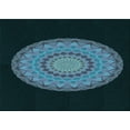 thumbnail image 1 of Ahgly Company Indoor Rectangle Patterned Glacial Blue Ice Blue Area Rugs, 5' x 7', 1 of 6