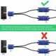 thumbnail image 4 of Cable divisor VGA para dos monitores Cable VGA Y Adaptador convertidor VGA 1 macho a 2 hembra Cable de video para duplicación de pantalla Cable conector VGA 1 en 2 macho a hembra 0,3 m para, 4 of 5